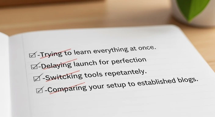 blog setup mistakes beginners should avoid